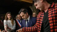 Le ministre du Commerce extérieur Laurent Saint-Martin à la rencontre des producteurs d'Armagnac du Gers