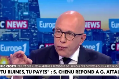 Gabriel Attal «ferait mieux de se cacher dans un petit trou de souris au vu de l'état dans lequel il a laissé la France», juge Eric Ciotti