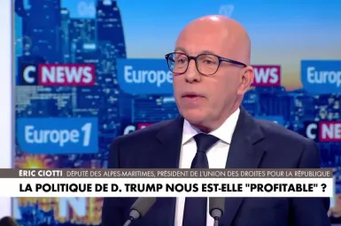 Éric Ciotti, président de l'Union des Droites pour la République, était l'invité de La Grande interview Europe 1-CNews mardi.