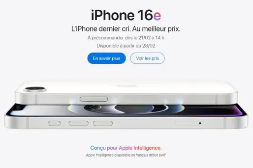 Apple a dévoilé son iPhone 16e.